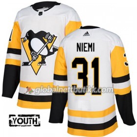 Pittsburgh Penguins Hockeydrakt Antti Niemi 31 2017-2018 Hvit Adidas Authentic - Barn